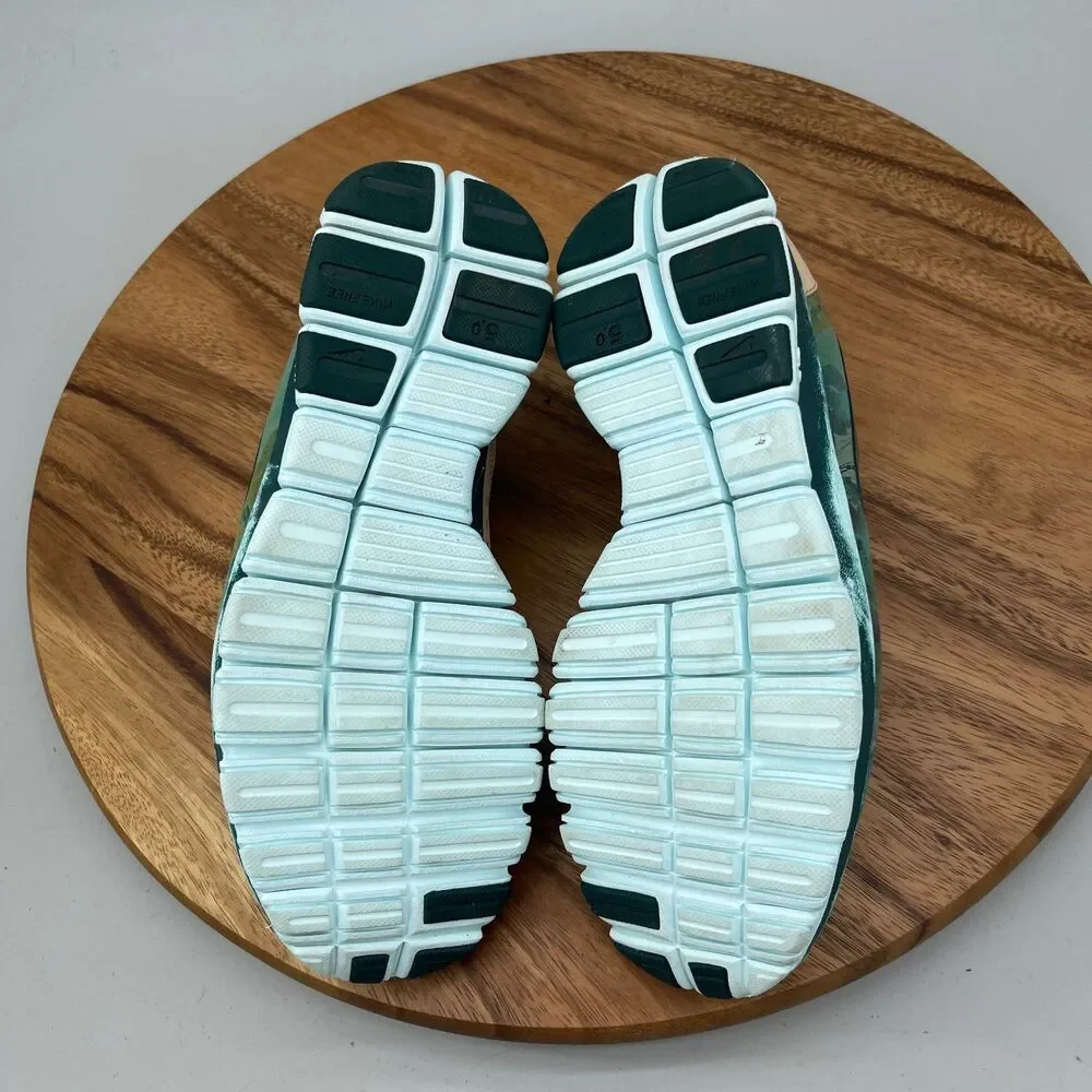 Nike Free 5.0 Liberty Shoes Womens Size 9.5 Floral Green London Liberty Sneakers
